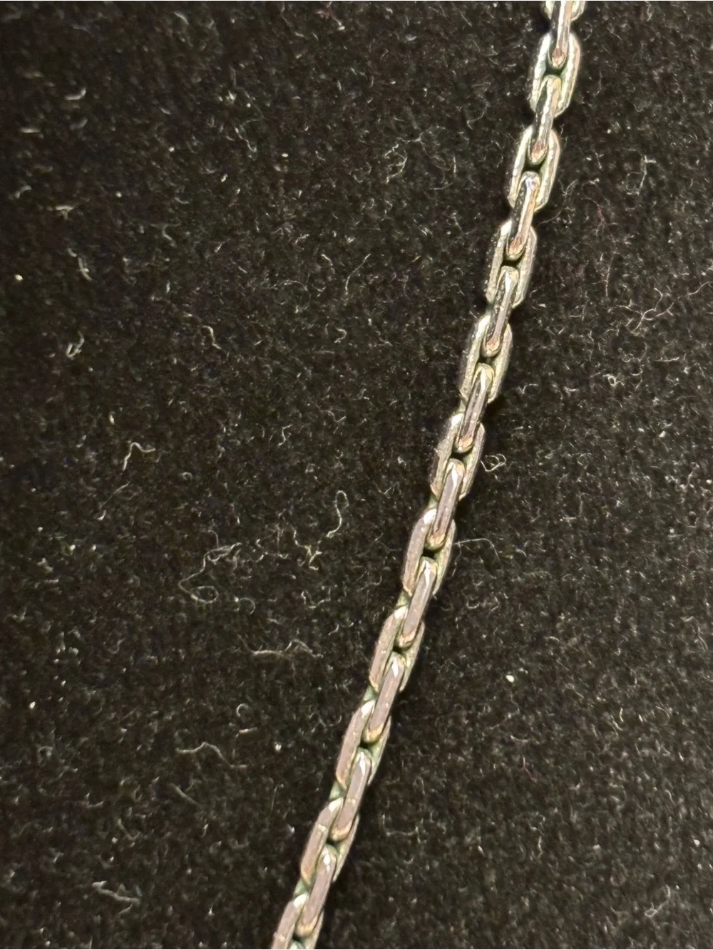 Vintage Monet Silver-Tone Chain Choker/  Necklace 15”